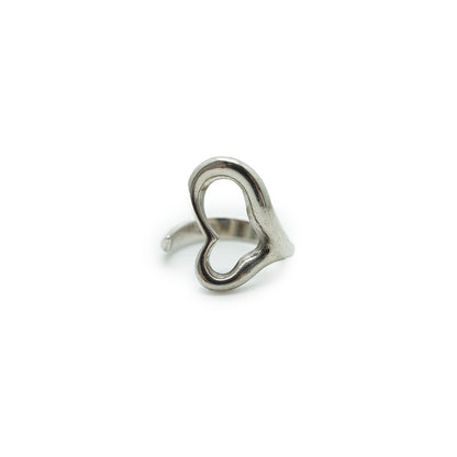 Elsa Peretti 825 Silver Open Heart Ring