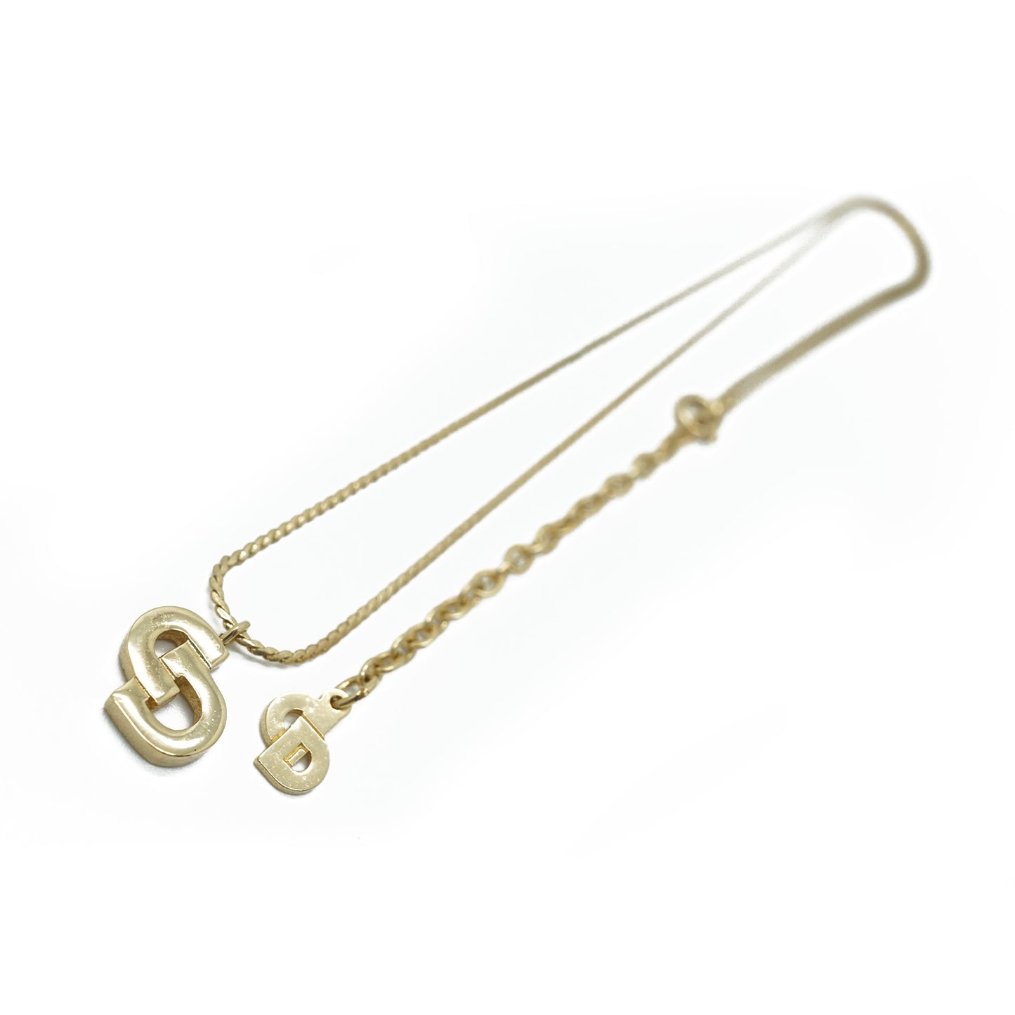 CD Logo Gold Necklace
