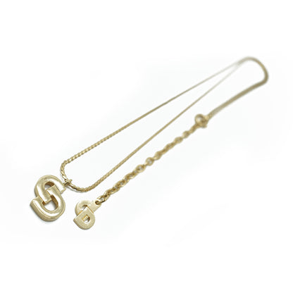 CD Logo Gold Necklace