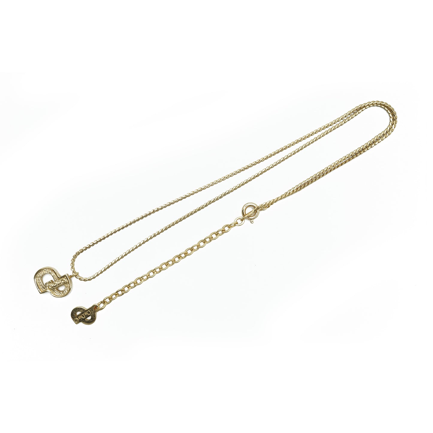 CD Logo Gold Necklace
