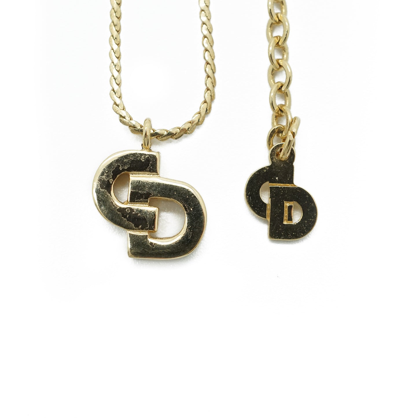 CD Logo Gold Necklace