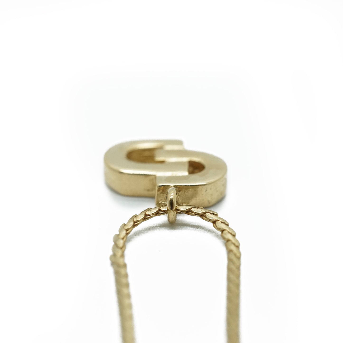 CD Logo Gold Necklace