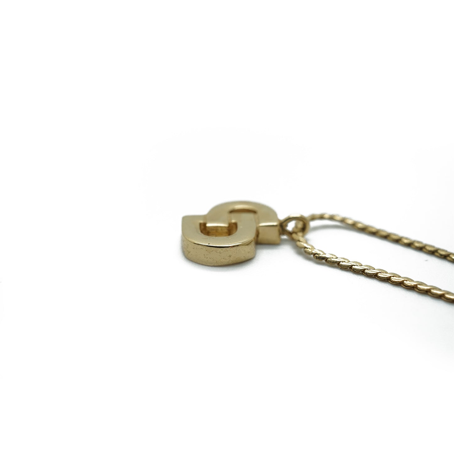 CD Logo Gold Necklace