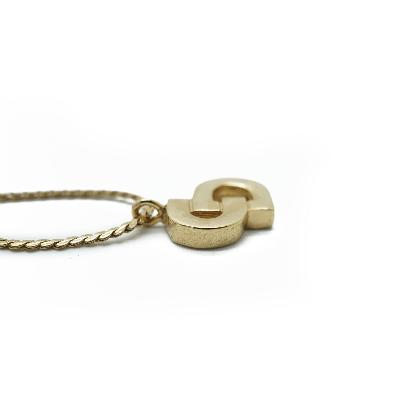 CD Logo Gold Necklace