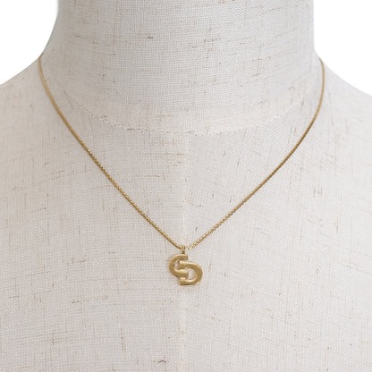 CD Logo Gold Necklace