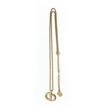CD Logo Gold Necklace