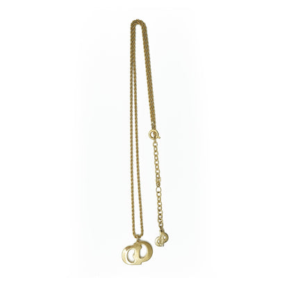 CD Logo Gold Necklace