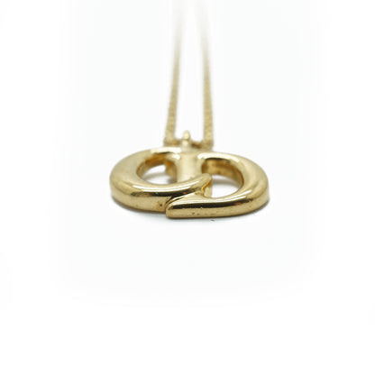 CD Logo Gold Necklace