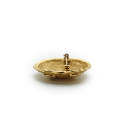 Coco Mark Circle Brooch