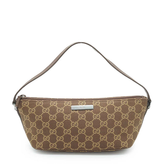 GG Canvas Boat Pochette