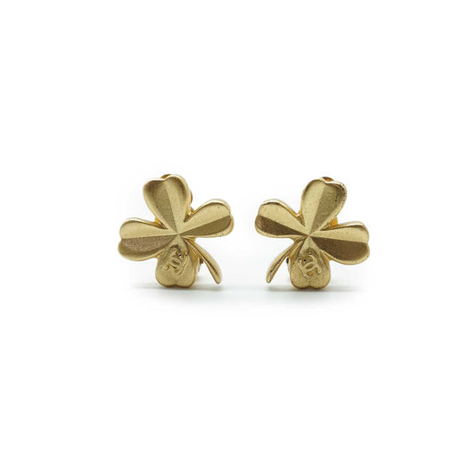 Four Leaf Clover Clip Earrings GP
