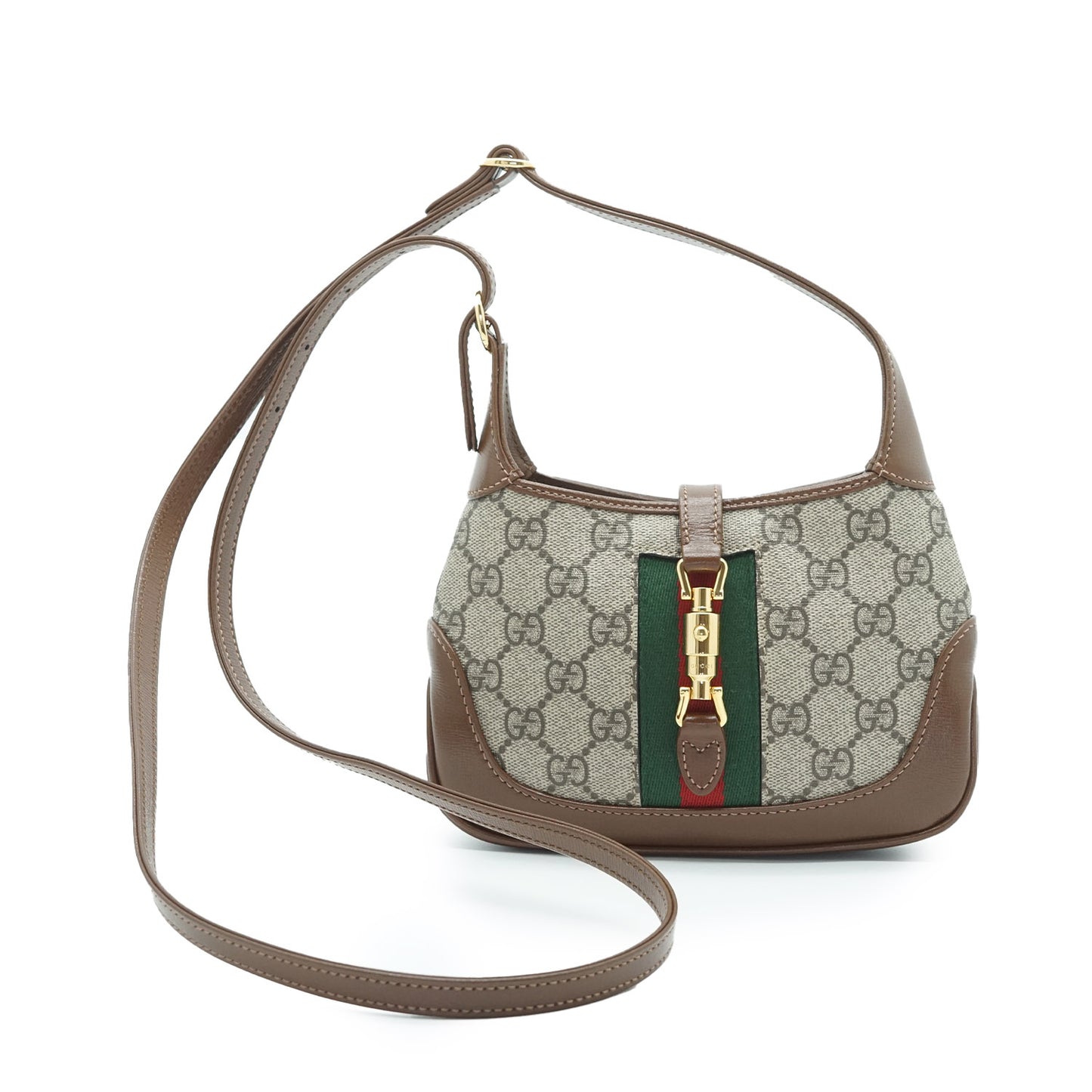 GG Canvas Leather Mini Jackie 1961