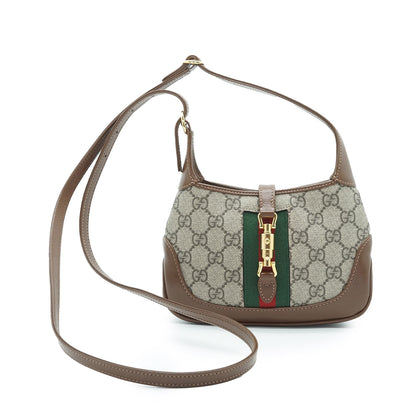 GG Canvas Leather Mini Jackie 1961