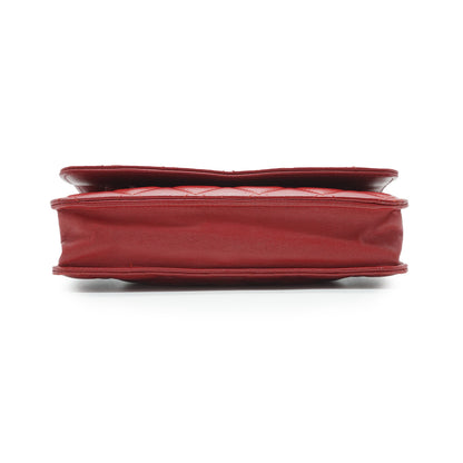 Lambskin Leather Matelasse Wallet on Chain
