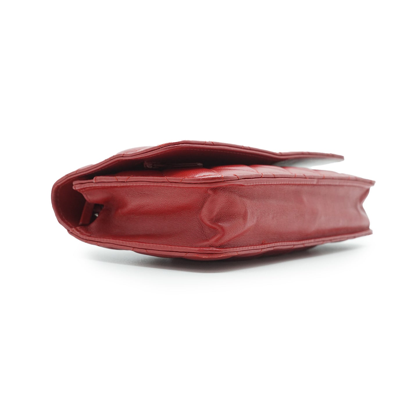 Lambskin Leather Matelasse Wallet on Chain
