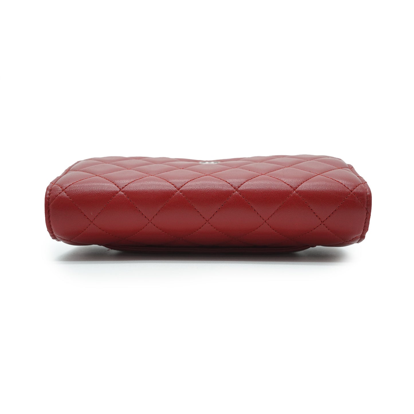Lambskin Leather Matelasse Wallet on Chain
