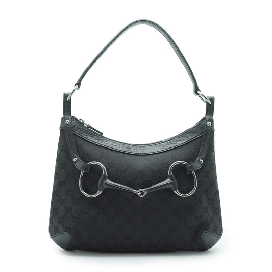 GG Canvas Horsebit Shoulder Bag