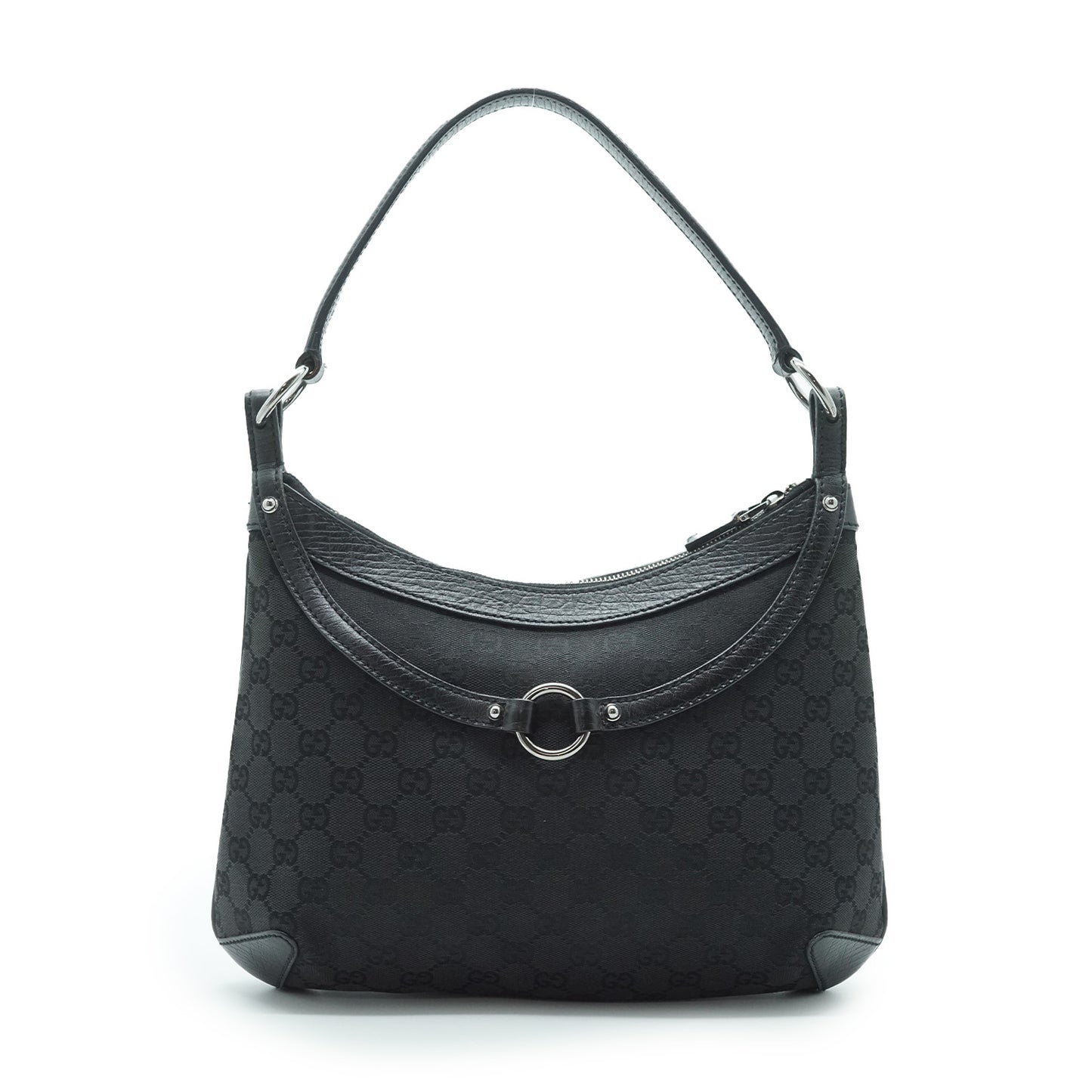 GG Canvas Horsebit Shoulder Bag