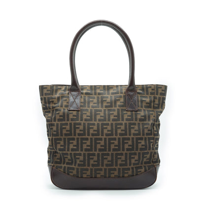 Zucca Canvas Leather Trimmed Foldable Tote