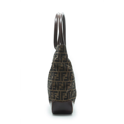 Zucca Canvas Leather Trimmed Foldable Tote