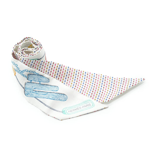 Chevaloscope Pointille Silk Twilly