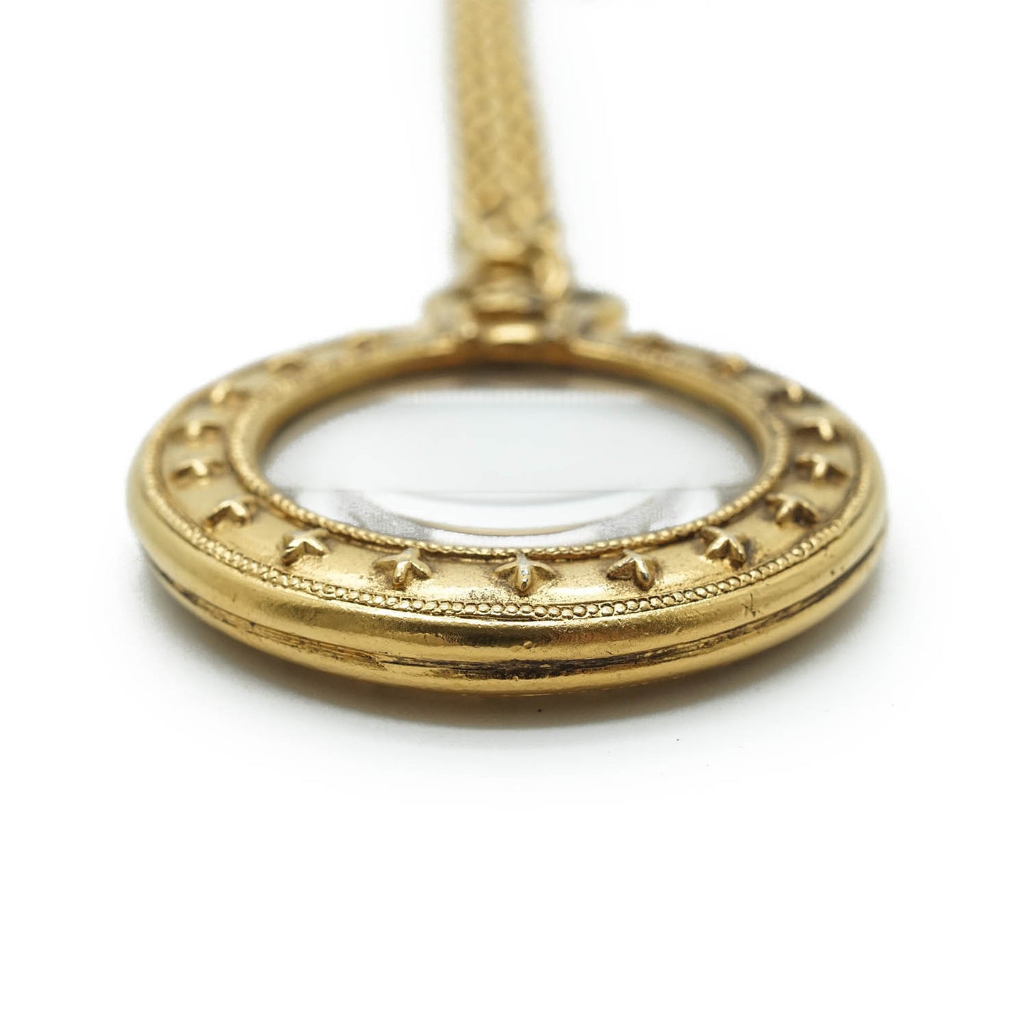 Magnifying Glass Gold Chain Necklace GP