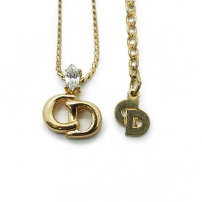 CD Logo Rhinestone Choker