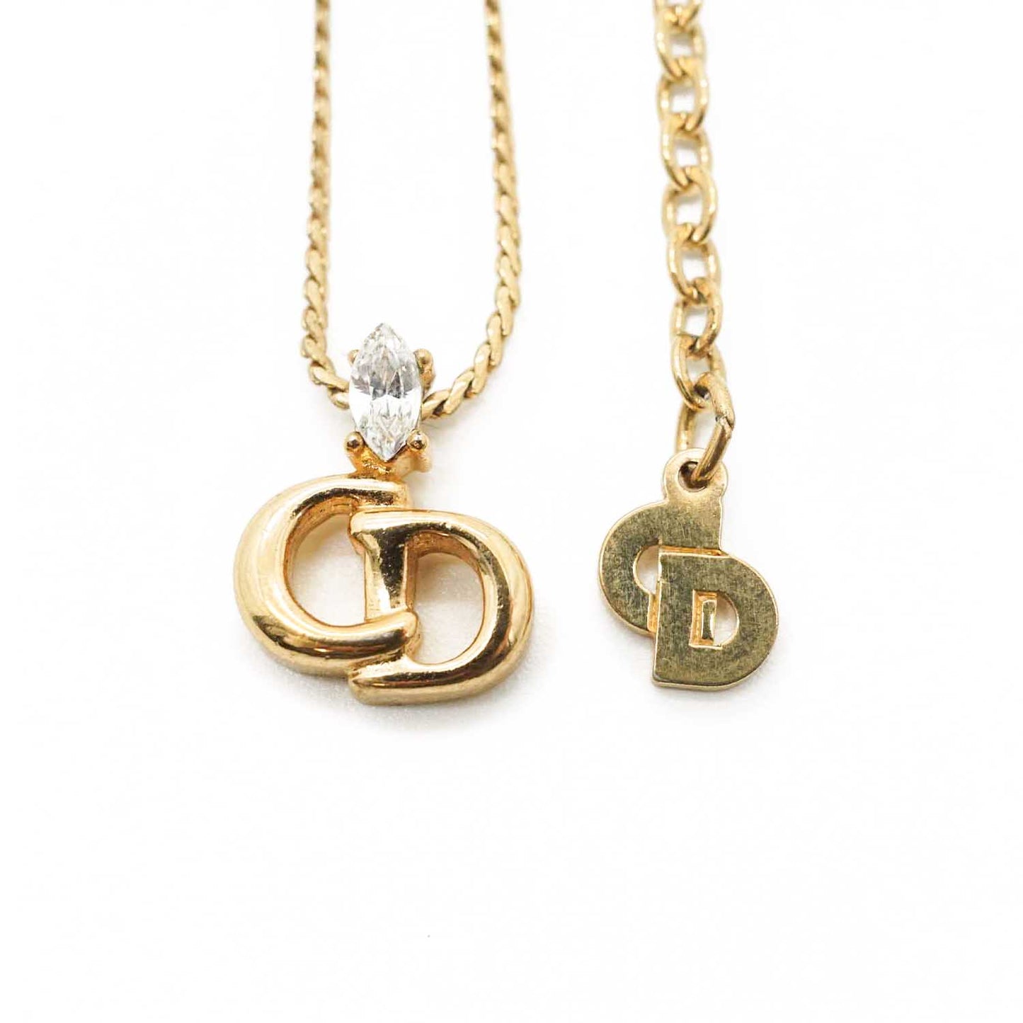 CD Logo Rhinestone Choker