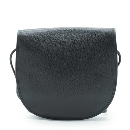 Vintage YSL Logo Plate Rounded Crossbody Bag