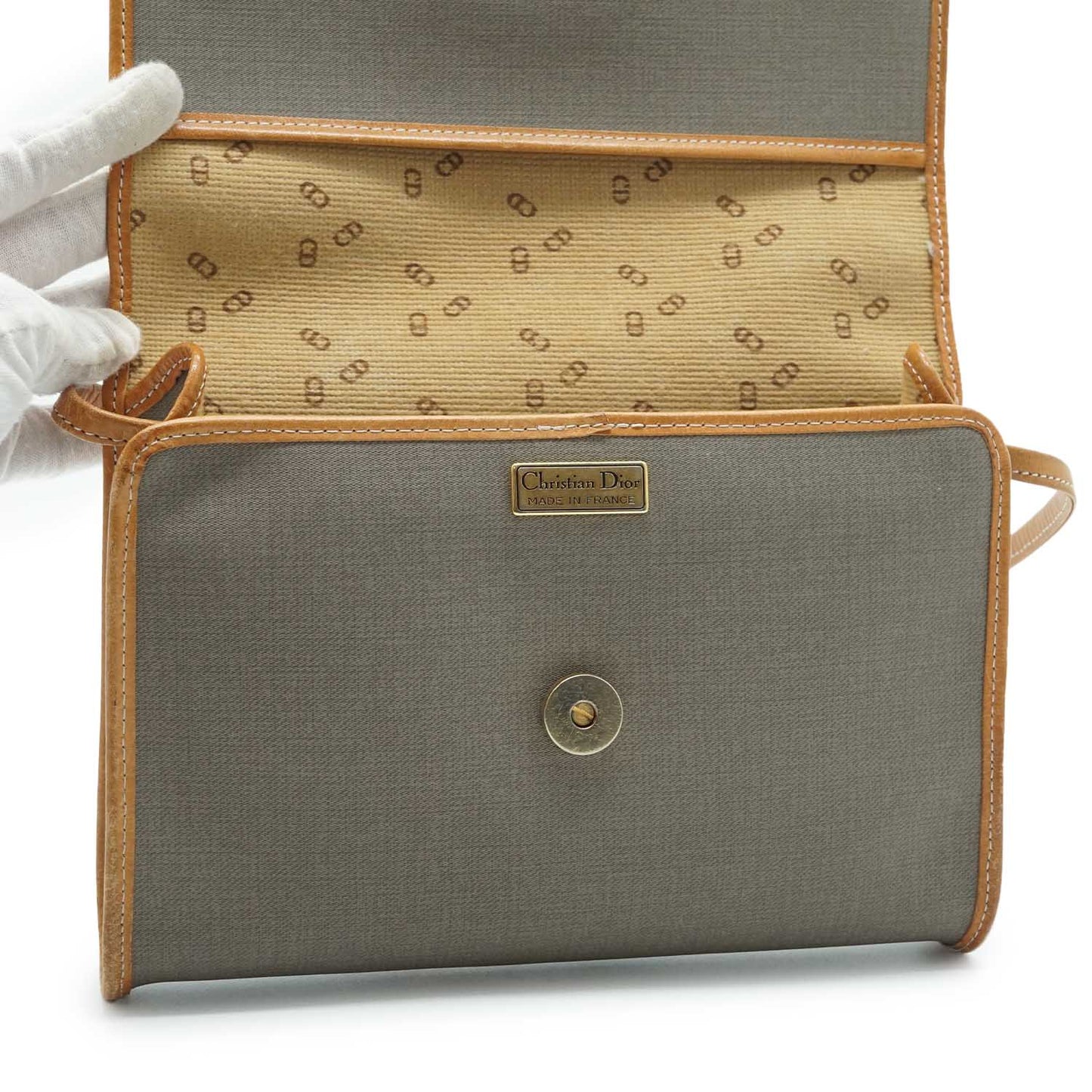 Canvas Leather Crossbody Bag