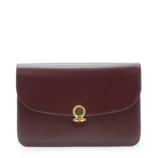 Vintage Leather Chain Shoulder Bag