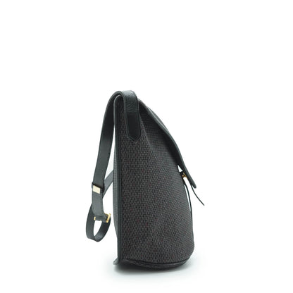Vintage YSL Logo Plate Trapeze Crossbody Bag