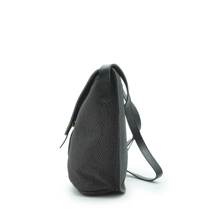 Vintage YSL Logo Plate Trapeze Crossbody Bag