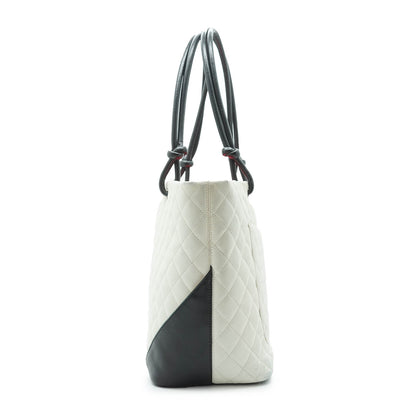 Cambon Lambskin Matelasse Large Tote