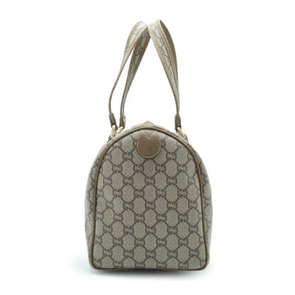 GG Supreme Gucci Plus Vintage Coated Canvas Boston Bag
