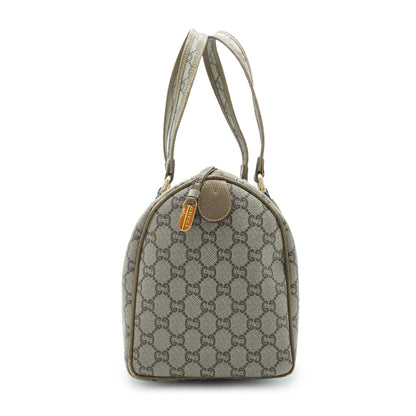 GG Supreme Gucci Plus Vintage Coated Canvas Boston Bag