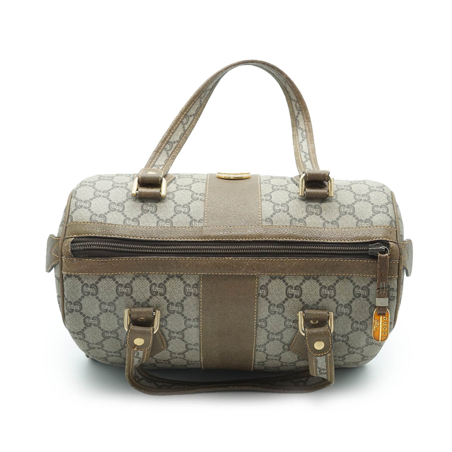 GG Supreme Gucci Plus Vintage Coated Canvas Boston Bag