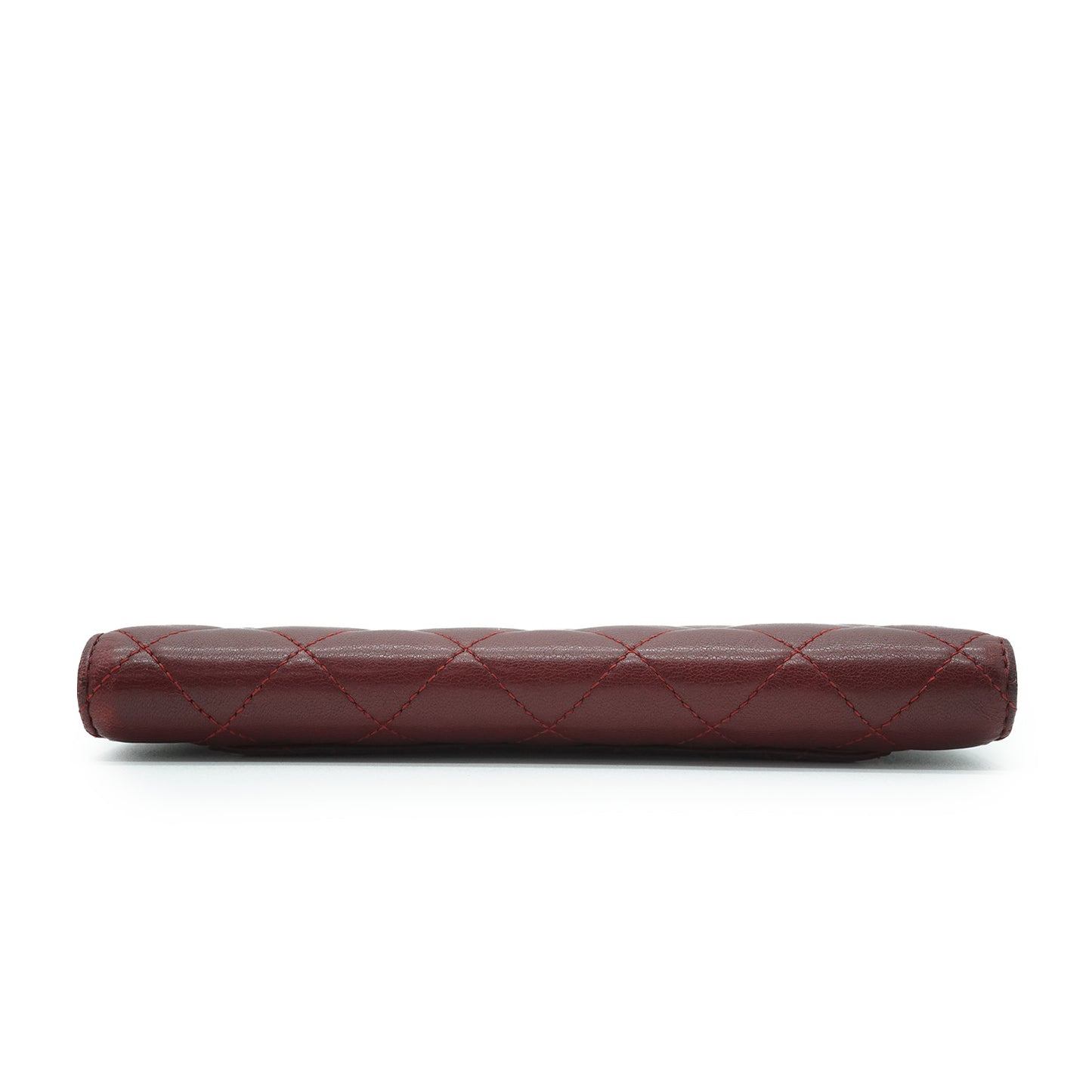 Classic Lambskin Matelasse Round Long Wallet