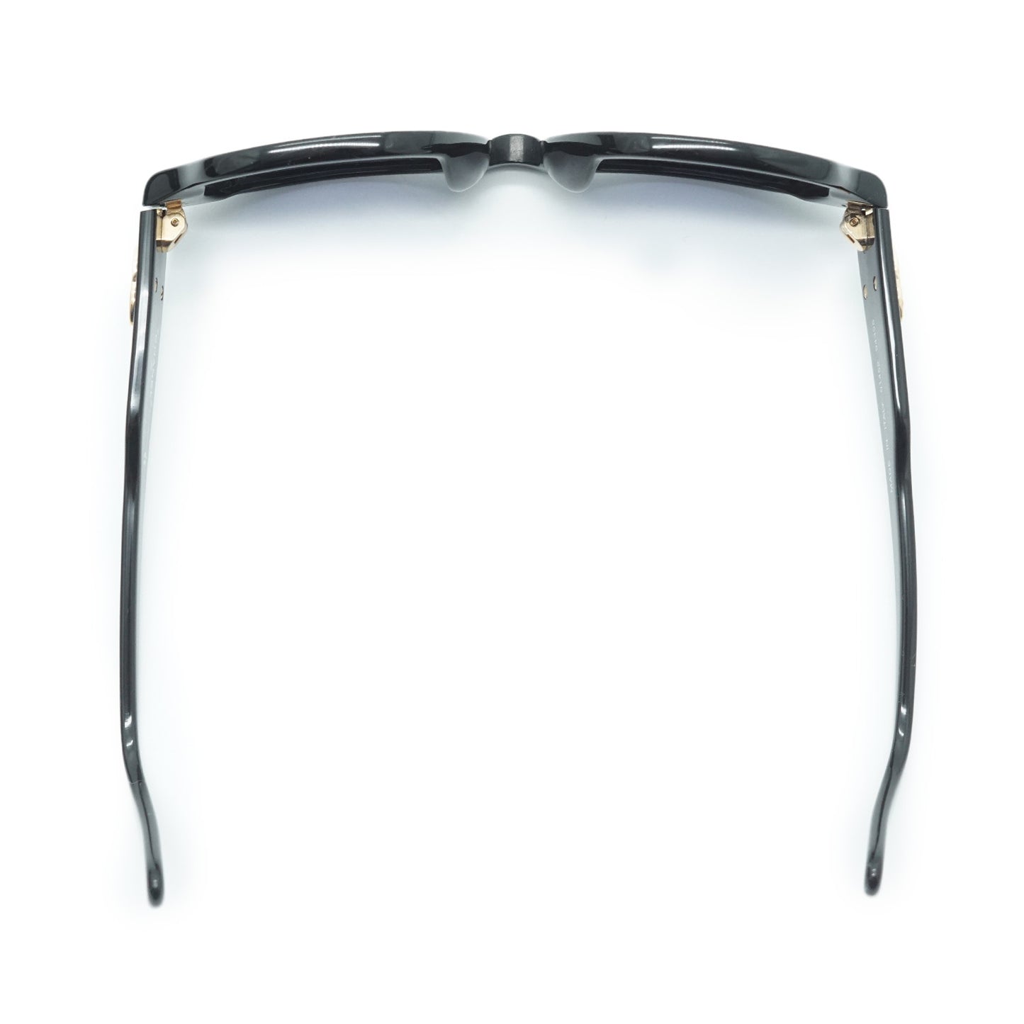 CC Logo Black Frame Sunglasses