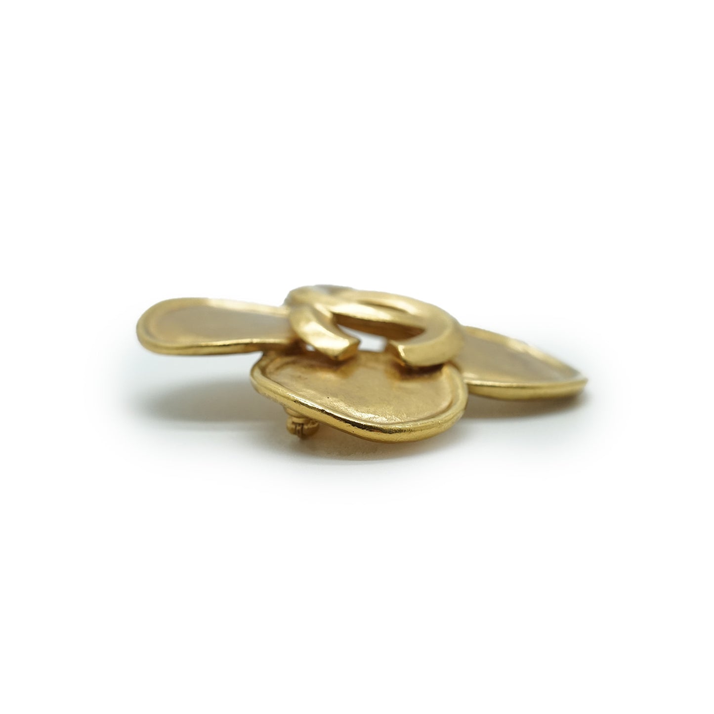 Coco Mark Four Leaf Clover Brooch GP