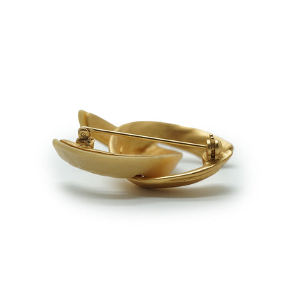 CC Gold Ivory Brooch GP