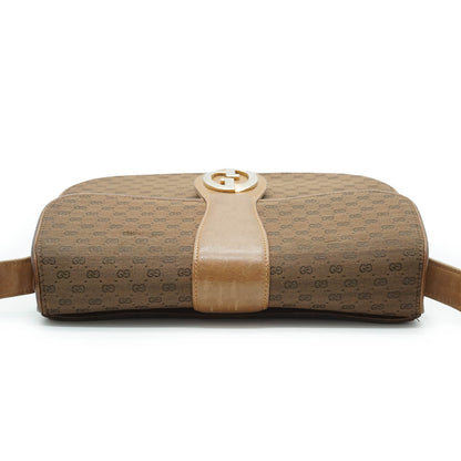 Vintage Microguccissima Jacquard Shoulder Bag