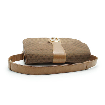 Vintage Microguccissima Jacquard Shoulder Bag