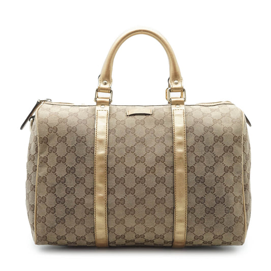 GG Canvas Metallic Gold Handbag