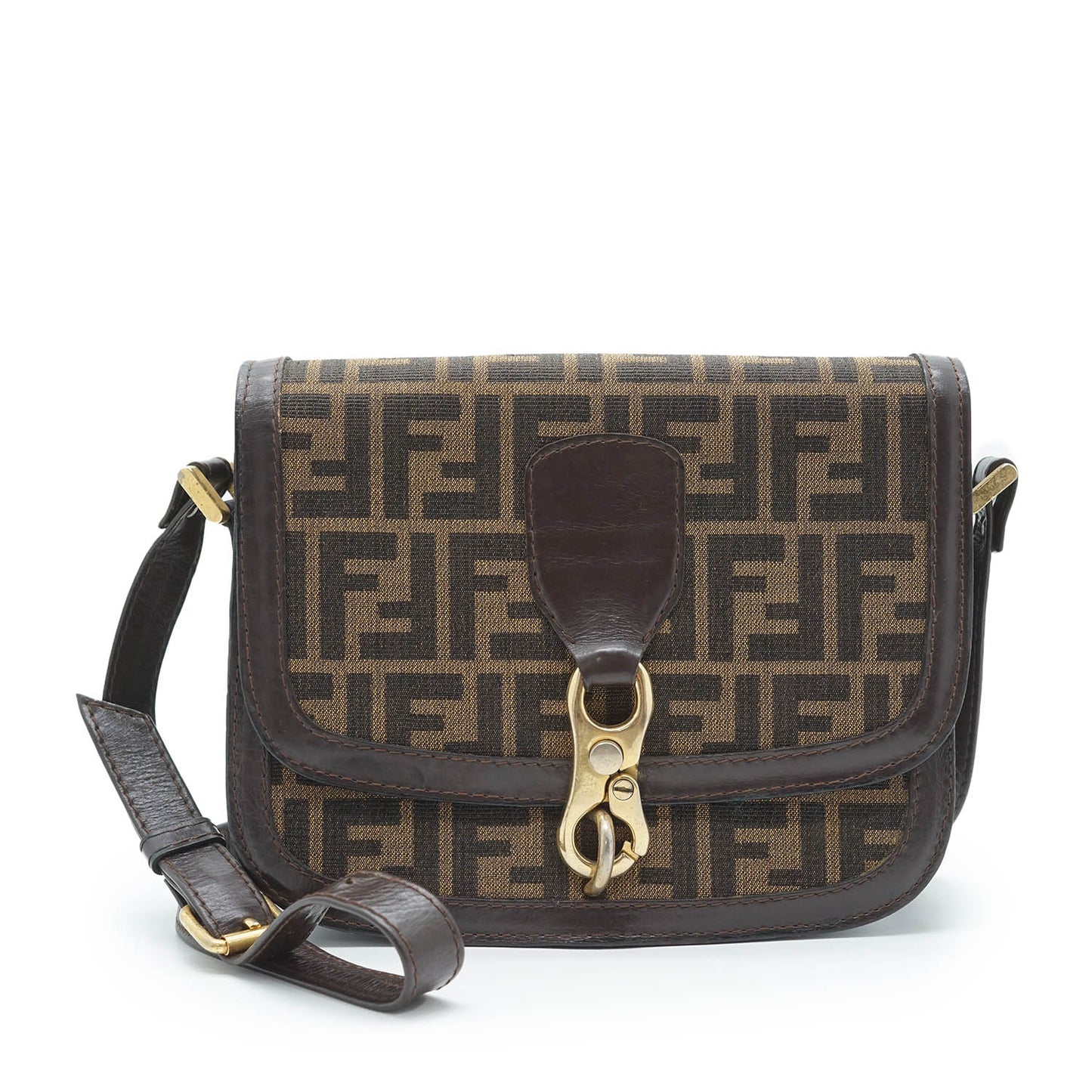 Vintage Zucca Flap Triple Pocket Shoulder Bag