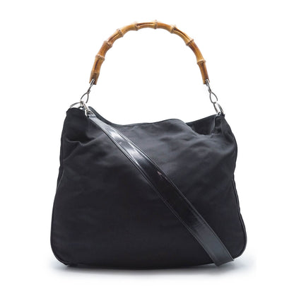 Bamboo Nylon 2way Shoulder Tote