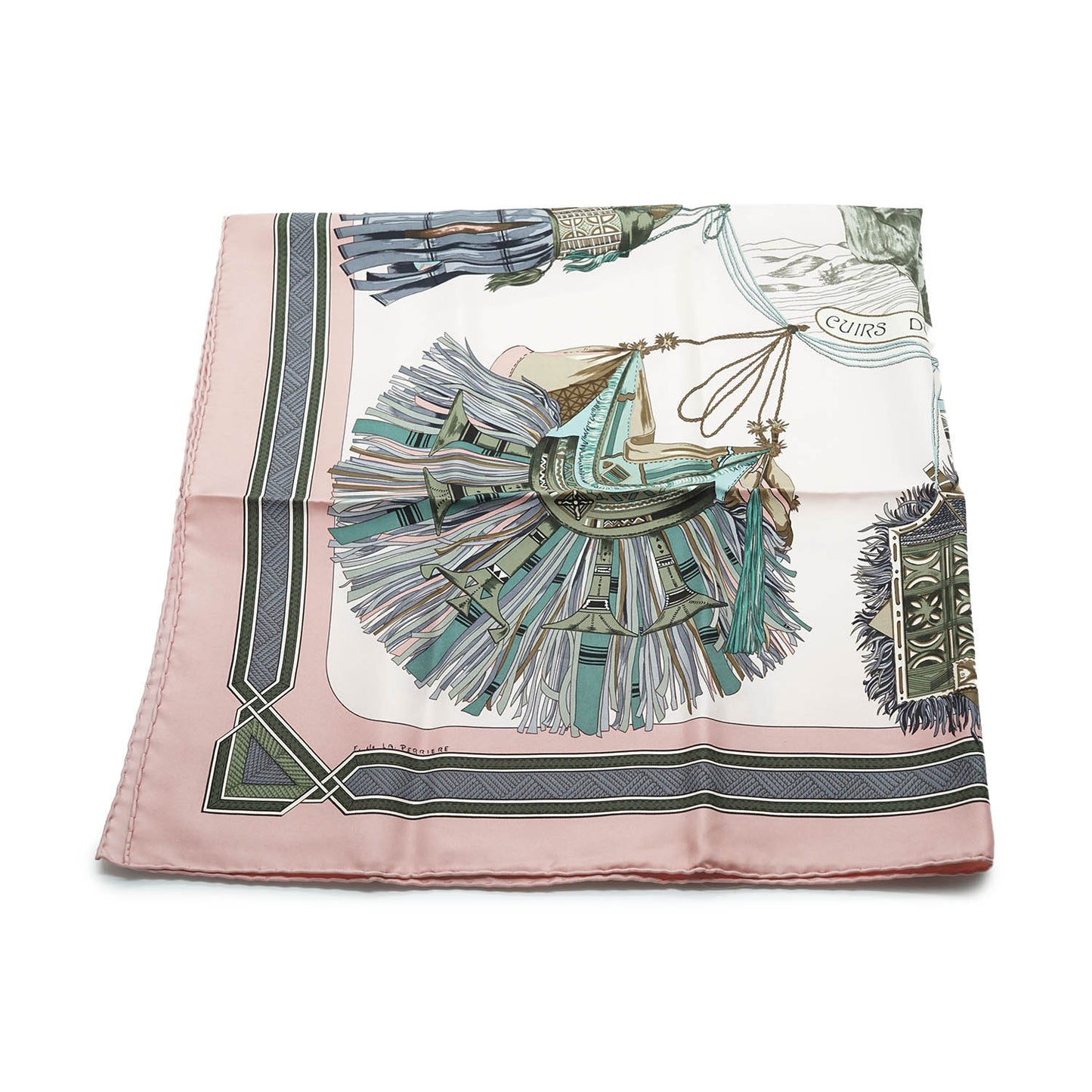 Cuirs du Desert by Françoise de la Perriere Silk Carre 90