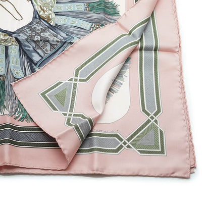 Cuirs du Desert by Françoise de la Perriere Silk Carre 90