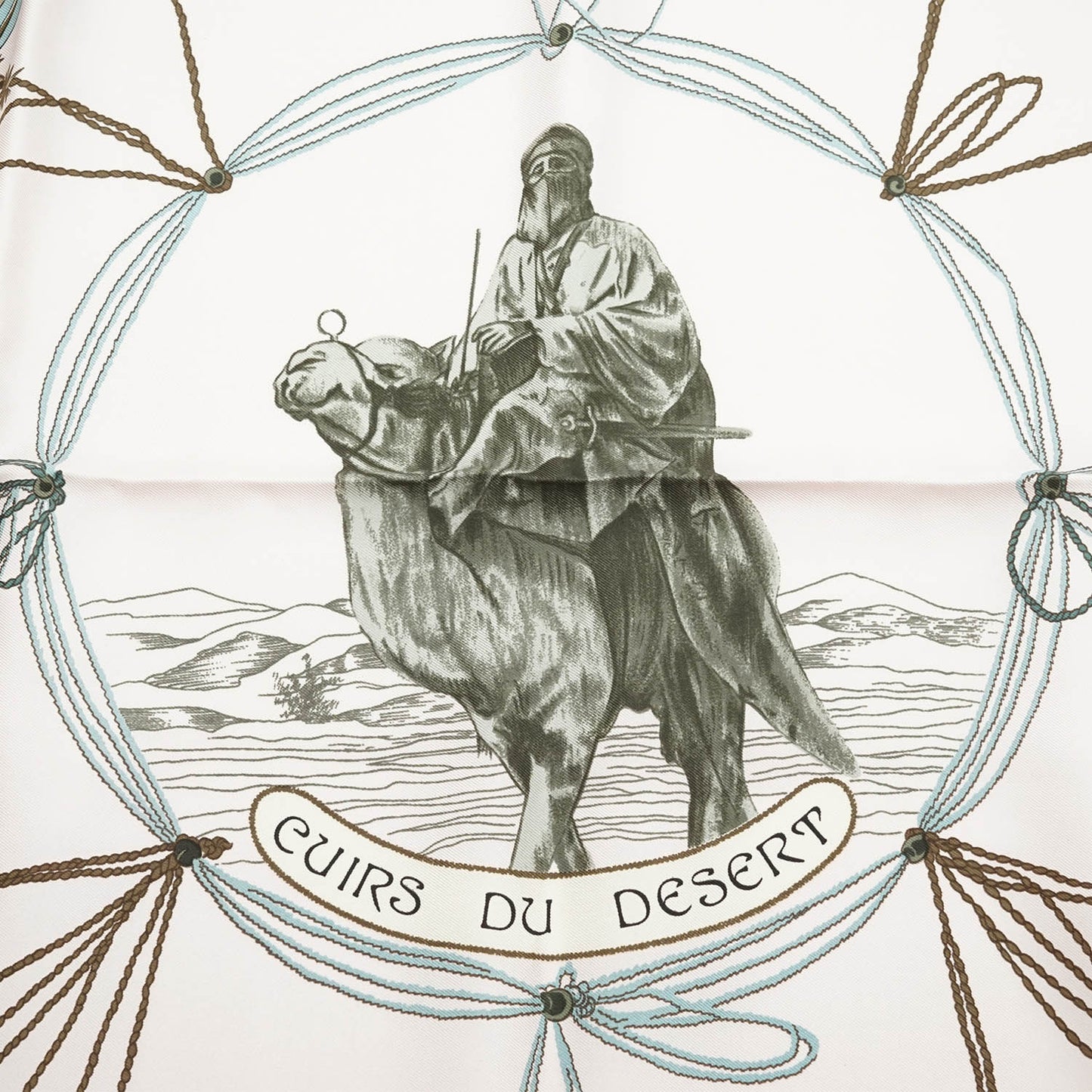Cuirs du Desert by Françoise de la Perriere Silk Carre 90