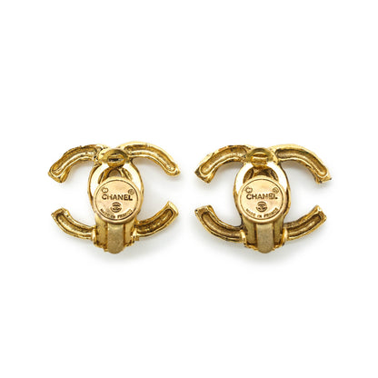 CC Logo Clip Earrings